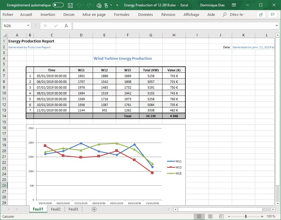 excel report